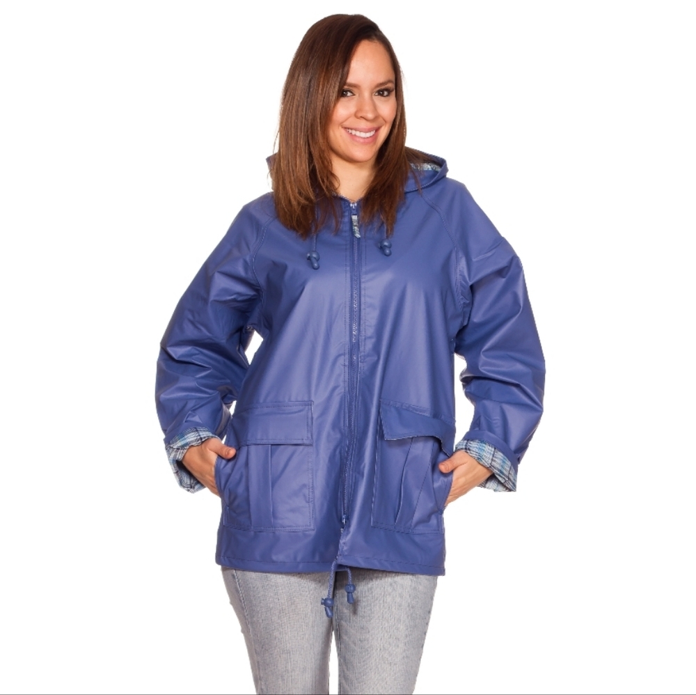 Slick-Ease Lilac Rain Jacket with Lining Size M